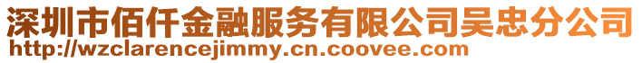 深圳市佰仟金融服務(wù)有限公司吳忠分公司