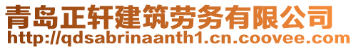 青島正軒建筑勞務有限公司