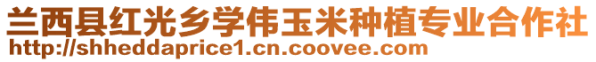 蘭西縣紅光鄉(xiāng)學偉玉米種植專業(yè)合作社