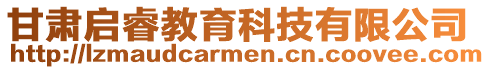 甘肅啟睿教育科技有限公司