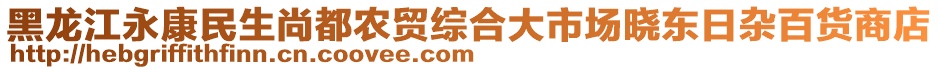 黑龍江永康民生尚都農(nóng)貿(mào)綜合大市場曉東日雜百貨商店