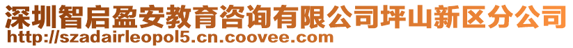 深圳智啟盈安教育咨詢有限公司坪山新區(qū)分公司