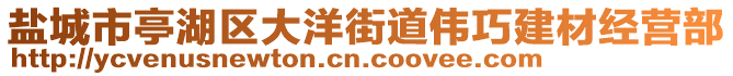 鹽城市亭湖區(qū)大洋街道偉巧建材經(jīng)營(yíng)部