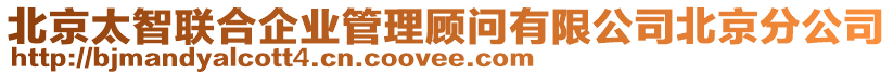 北京太智聯(lián)合企業(yè)管理顧問(wèn)有限公司北京分公司