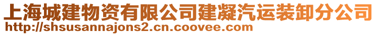 上海城建物資有限公司建凝汽運裝卸分公司
