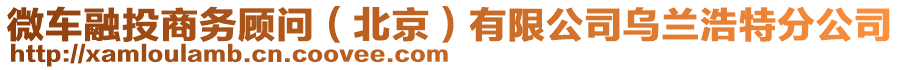 微車融投商務(wù)顧問（北京）有限公司烏蘭浩特分公司