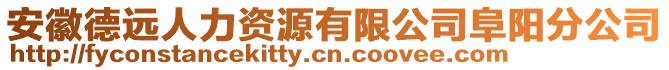 安徽德遠(yuǎn)人力資源有限公司阜陽(yáng)分公司