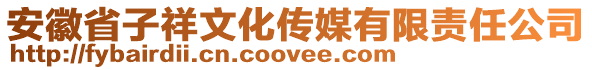 安徽省子祥文化傳媒有限責任公司