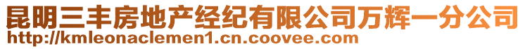 昆明三豐房地產(chǎn)經(jīng)紀(jì)有限公司萬輝一分公司