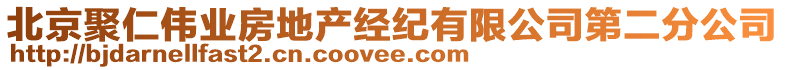 北京聚仁偉業房地產經紀有限公司第二分公司