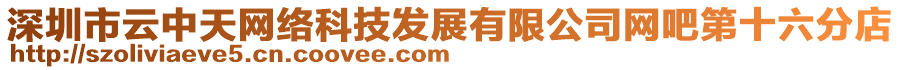 深圳市云中天網(wǎng)絡(luò)科技發(fā)展有限公司網(wǎng)吧第十六分店