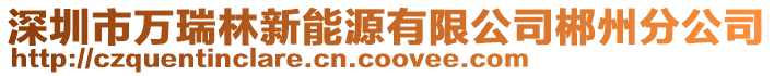 深圳市萬瑞林新能源有限公司郴州分公司
