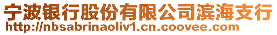 寧波銀行股份有限公司濱海支行