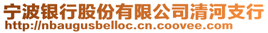 寧波銀行股份有限公司清河支行