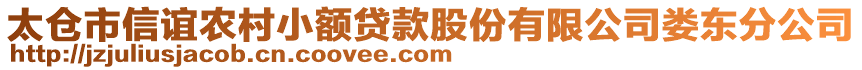 太倉市信誼農村小額貸款股份有限公司婁東分公司