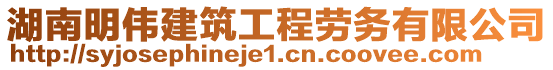 湖南明偉建筑工程勞務有限公司