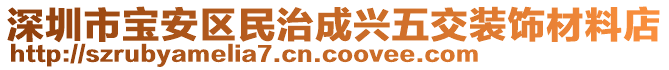 深圳市寶安區(qū)民治成興五交裝飾材料店