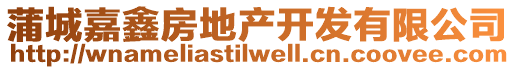 蒲城嘉鑫房地產開發(fā)有限公司