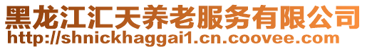 黑龍江匯天養(yǎng)老服務(wù)有限公司