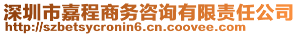 深圳市嘉程商務(wù)咨詢有限責(zé)任公司