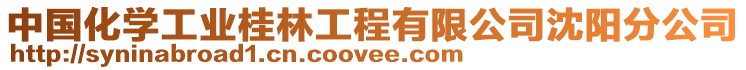 中國化學工業桂林工程有限公司沈陽分公司