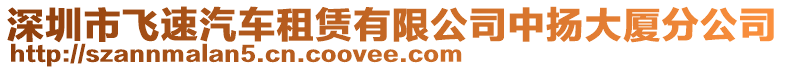 深圳市飛速汽車租賃有限公司中揚(yáng)大廈分公司