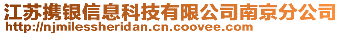 江蘇攜銀信息科技有限公司南京分公司