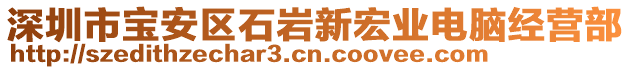 深圳市寶安區(qū)石巖新宏業(yè)電腦經(jīng)營(yíng)部