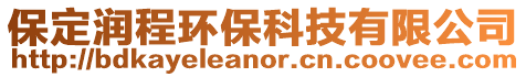 保定潤程環保科技有限公司