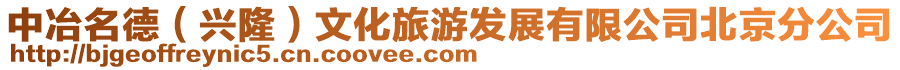 中冶名德（興?。┪幕糜伟l(fā)展有限公司北京分公司