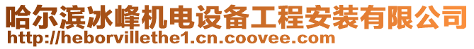 哈爾濱冰峰機電設備工程安裝有限公司