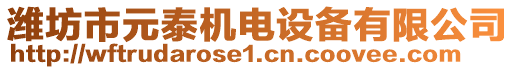 濰坊市元泰機電設備有限公司