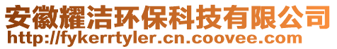 安徽耀潔環(huán)保科技有限公司