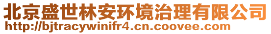 北京盛世林安環(huán)境治理有限公司