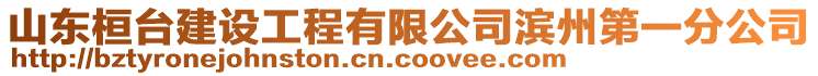 山東桓臺(tái)建設(shè)工程有限公司濱州第一分公司