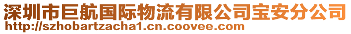 深圳市巨航國際物流有限公司寶安分公司
