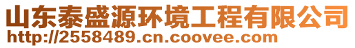 山東泰盛源環(huán)境工程有限公司