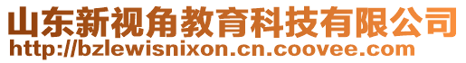 山東新視角教育科技有限公司