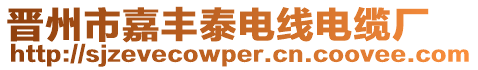 晉州市嘉豐泰電線電纜廠