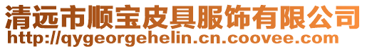 清遠(yuǎn)市順寶皮具服飾有限公司