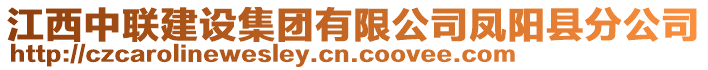 江西中聯(lián)建設(shè)集團(tuán)有限公司鳳陽(yáng)縣分公司