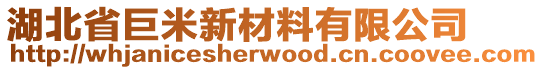 湖北省巨米新材料有限公司