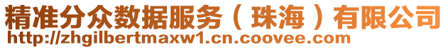 精準(zhǔn)分眾數(shù)據(jù)服務(wù)（珠海）有限公司