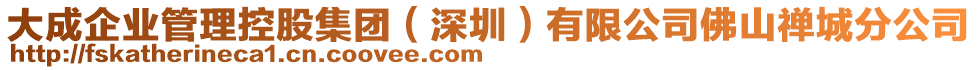 大成企業(yè)管理控股集團（深圳）有限公司佛山禪城分公司