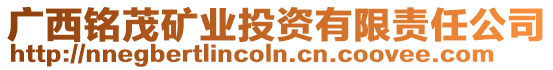 廣西銘茂礦業投資有限責任公司