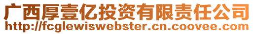 廣西厚壹億投資有限責任公司