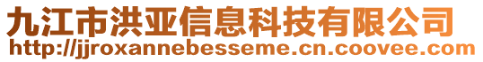 九江市洪亞信息科技有限公司