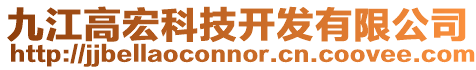 九江高宏科技開發(fā)有限公司