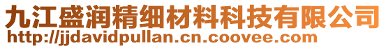 九江盛潤精細材料科技有限公司