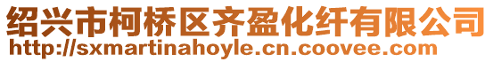 紹興市柯橋區(qū)齊盈化纖有限公司